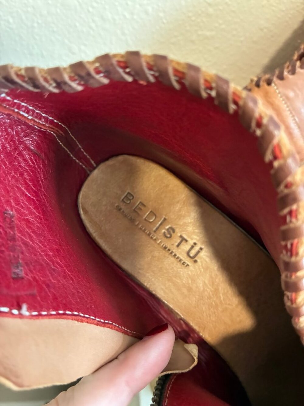 Bed Stu Women's Marina Tan Teak Rustic Leather Shoes 10 - Picture 7 of 12